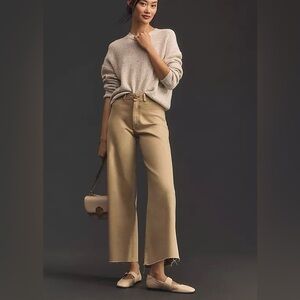 Maeve Colette High Rise Crop Wide Leg Jeans, size 25